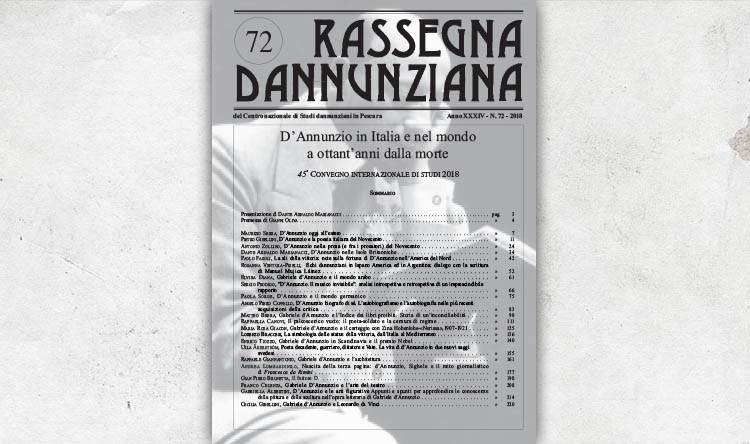 Dâ€™Annunzio in Italia e nel mondo a ottantâ€™anni dalla morte