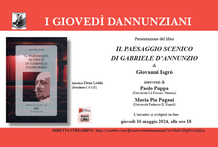 Invito presentazione del libro ''Il paesaggio scenico di Gabriele D'annunzio''