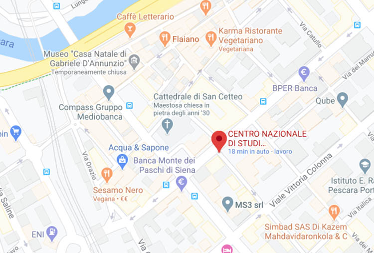 mappa centro studi dannunziani